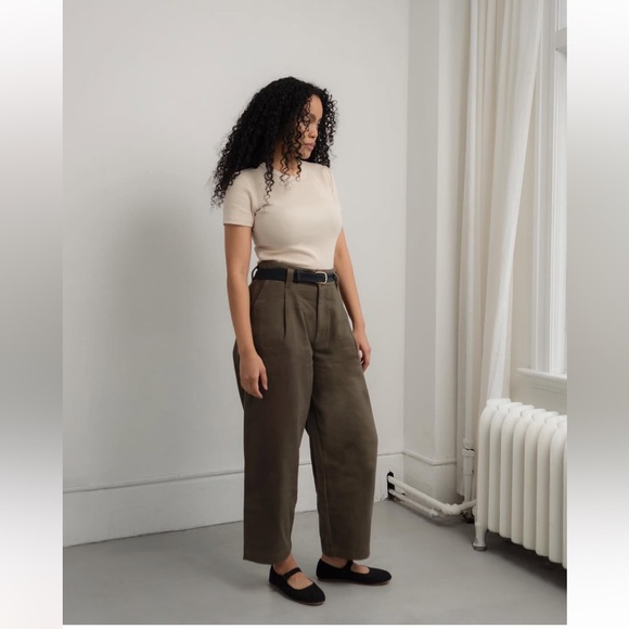 Beaton Linen Pants - 🇨🇦 Beaton Studio pleat pants BLACK